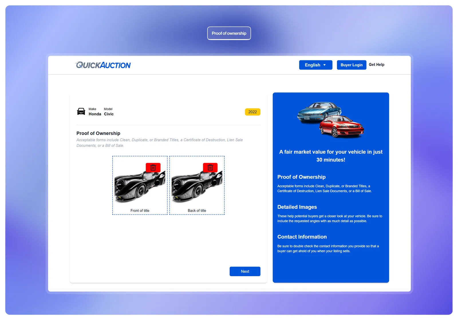 QuickAuction screenshot 7