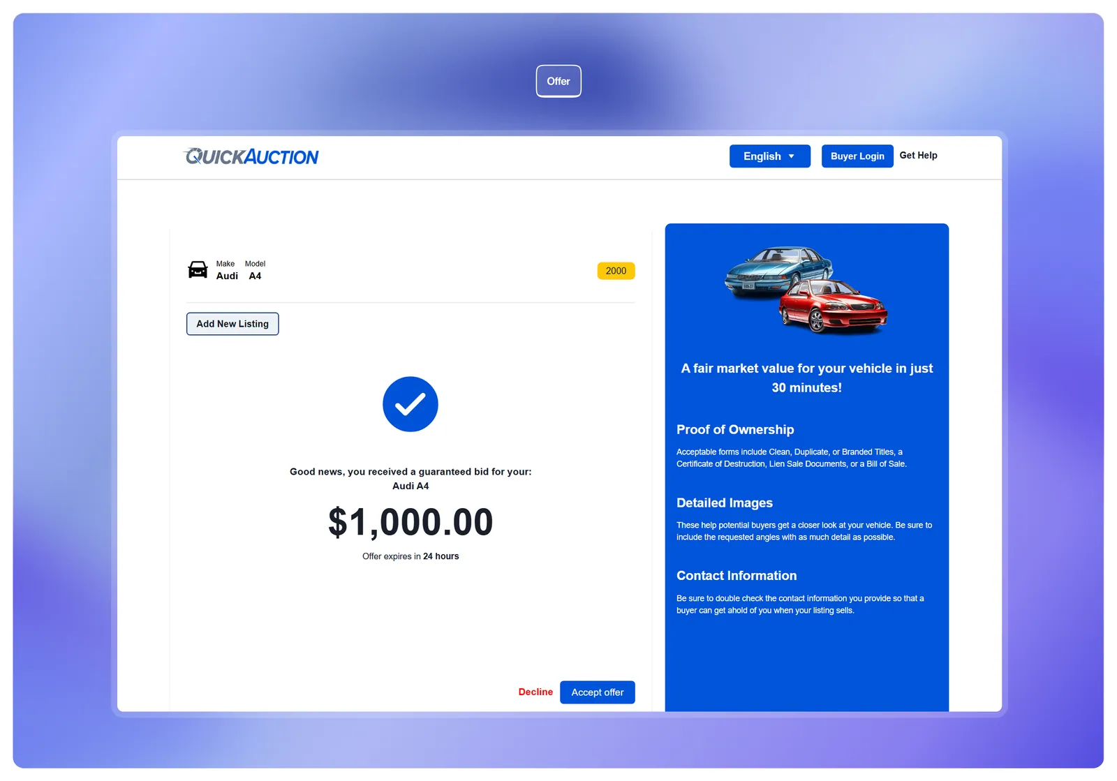QuickAuction screenshot 8