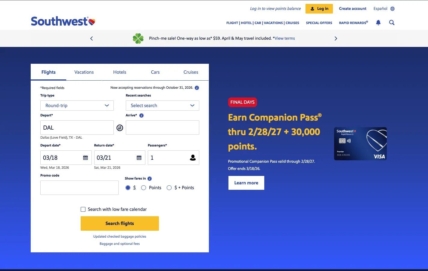 Southwest Airlines — Aviation / Enterprise