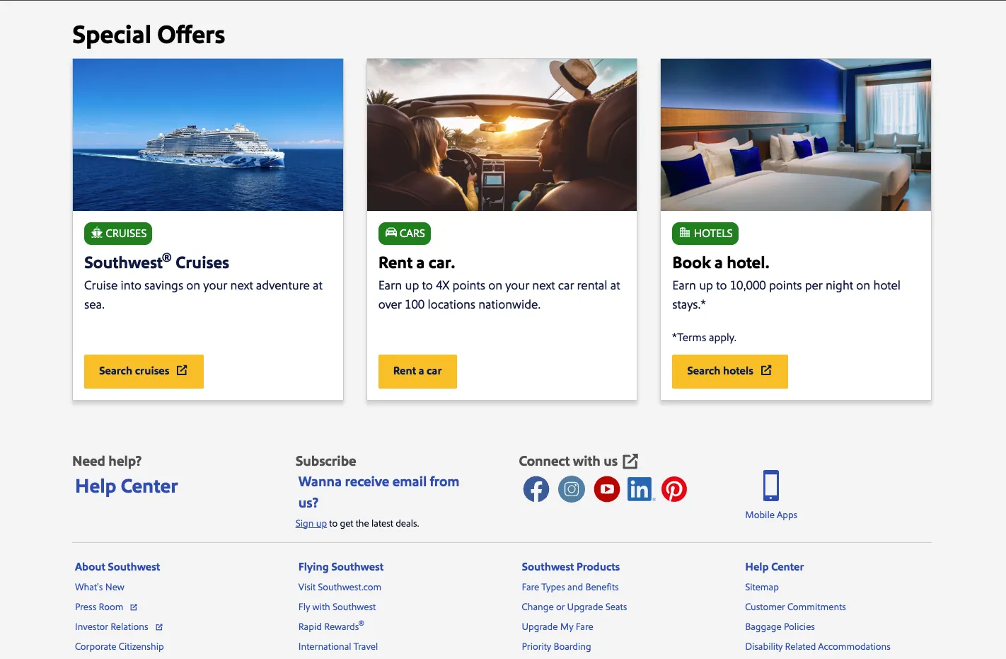 Southwest Airlines screenshot 3
