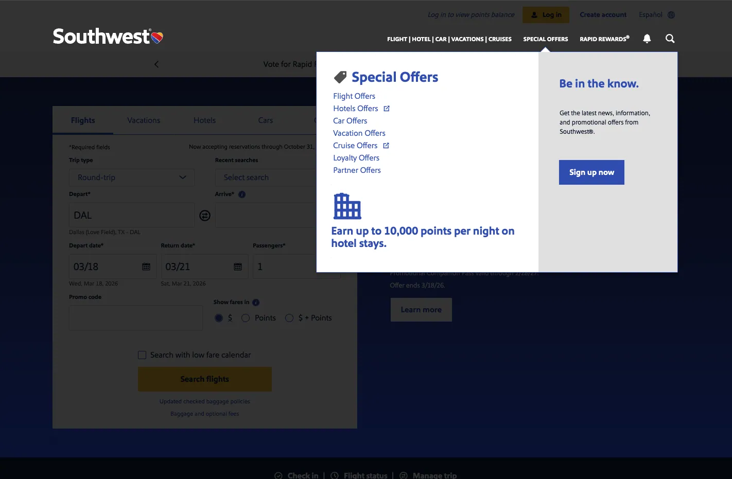 Southwest Airlines screenshot 5