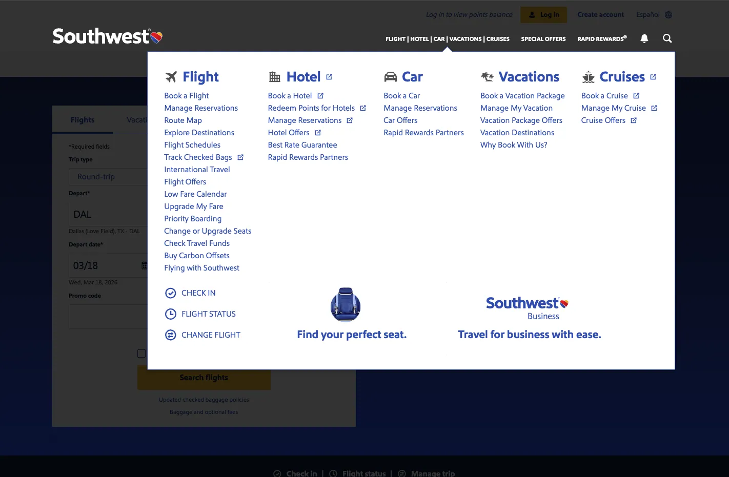 Southwest Airlines screenshot 6